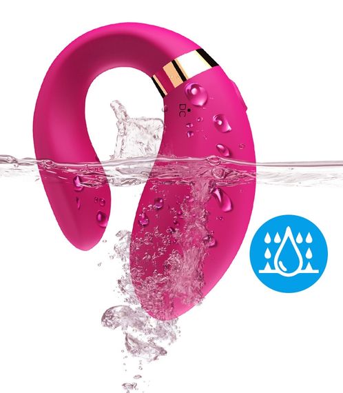 Вибромассажер для пар Boss Series с пультом ДУ - Couple Vibrator Pink USB 9 Function, BS5200030 sexstyle | Зображення 5