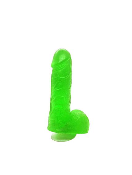 Крафтове мило-член із присоскою Чистий Кайф Green size S натуральне Sex Aura | Зображення 1
