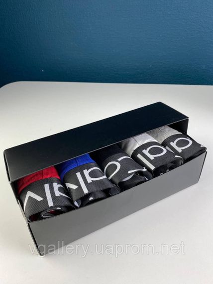 Подарочный набор мужского белья Calvin Klein Steel Black Edition в коробке - цена поштучно  - размер 3XL | Зображення 5