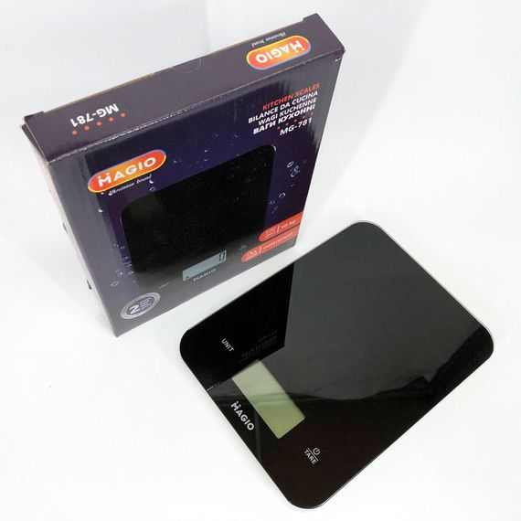 Ваги для кухні на батарейках з екраном MAGIO, Ваги кухонні для маленької ваги харчові RK-66 | Зображення 2