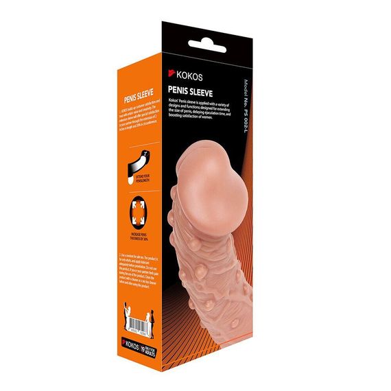 Насадка на член Kokos Penis Sleeve PS 002 L Sex Aura | Зображення 3