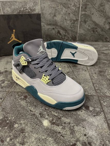 Кросівки Nike Air Jordan 4 Retro (gray green) | Зображення 7
