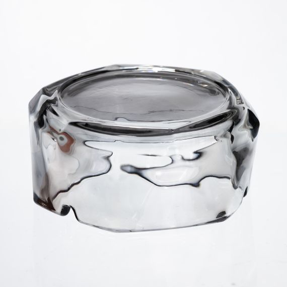 Попільничка скляна Diamond Faceted 12 см, сірий Yiwu HP-34-79 | Зображення 3