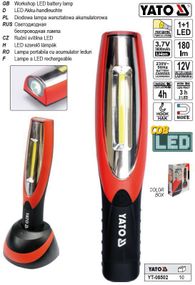 Світильник майстерний YATO акумулятор Li-Ion - 3.7 V, з 2 LED по 180 lm, зарядний пристрій