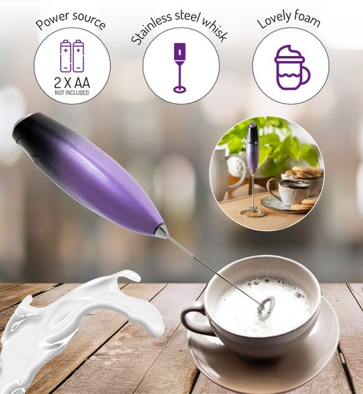 Капучинатор Adler AD 4499 з підставкою ручний спінювач молока для кави лате какао | Зображення 7