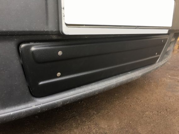 Зимова нижня накладка на решітку (під номером) 2007-2015, Матова для Renault Trafic рр | Зображення 3