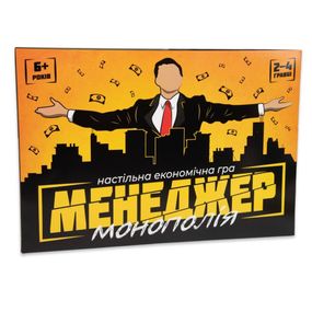Настольная игра "Менеджер Монополия" 30342 игровое поле, фишки, кубики