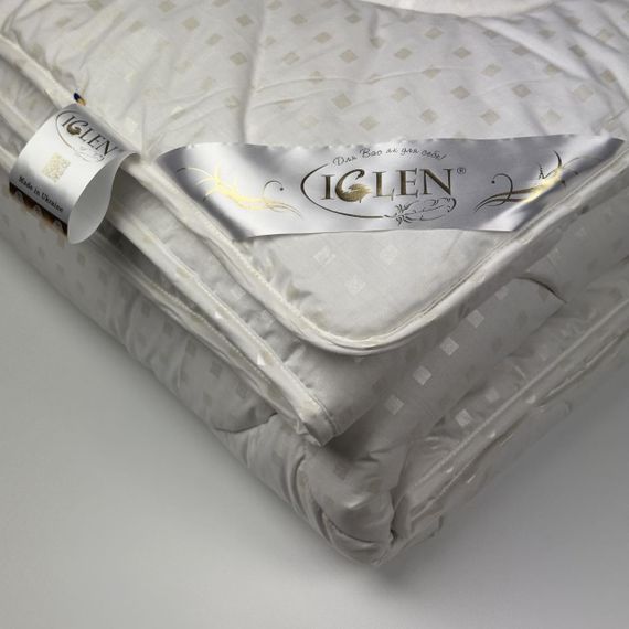 Одеяло из овечьей шерсти зимнее двуспальное IGLEN  220х240 в тике (2202406) | Зображення 2
