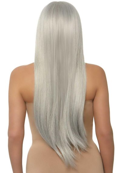 Перука Leg Avenue 33″ Long straight center part wig Grey Sex Aura | Зображення 1