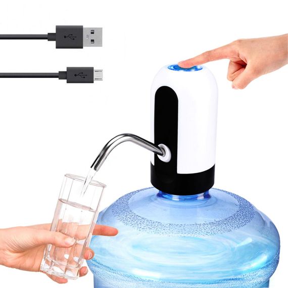 Електрична помпа для води CHARGING PUMP, Біла / Автоматичний дозатор для води / Насадка на бутель