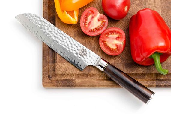 Професійний ніж із дамаської сталі Santoku 18 см GRILLI 88871 Код: 012180 | Зображення 6