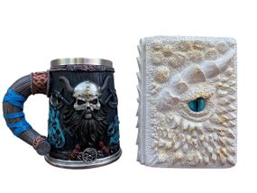 Подарунковий набір Кухоль 3D Скандинавський Воїн і Блокнот 3D «Око Крижаного Хранителя»