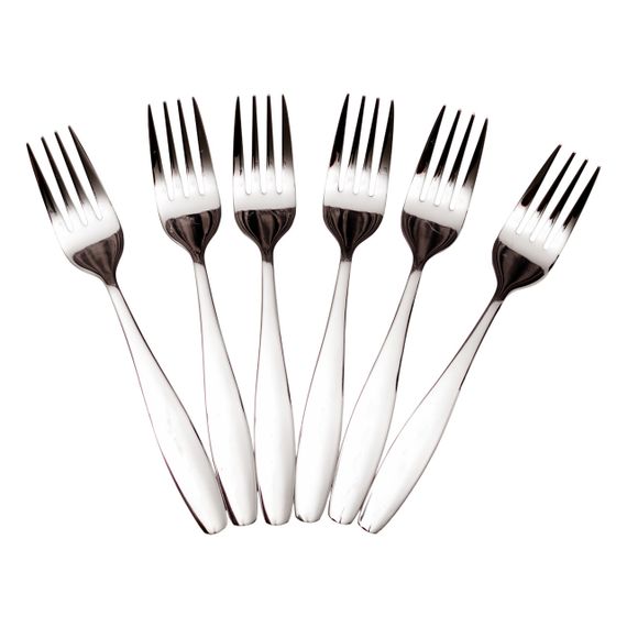 Набір десертних виделок 6 предметів 14 (см) Срібло HP-8-20