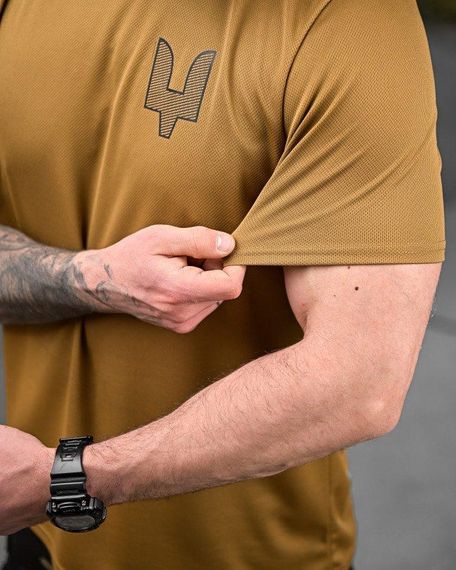 Тактична потоотводна футболка Oblivion ССО Ukraine койот ДЛ7032 | Зображення 5