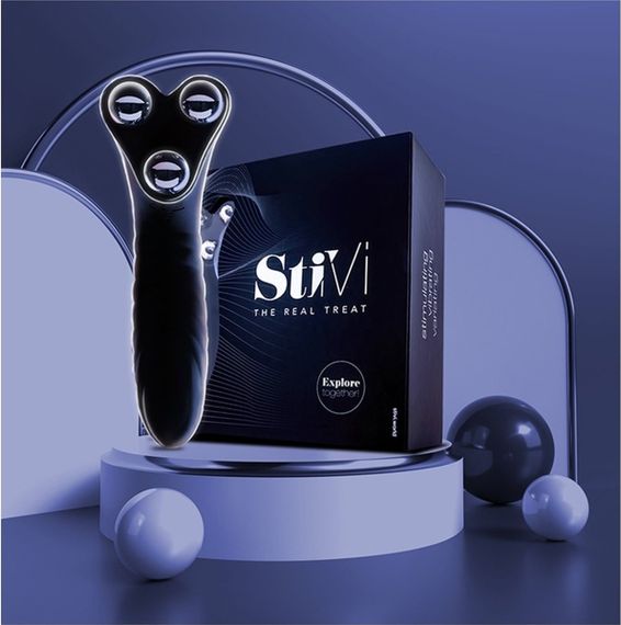Вібратор для пар StiVi - The Real Threat Partner Vibrator - Black Sex Aura | Зображення 4