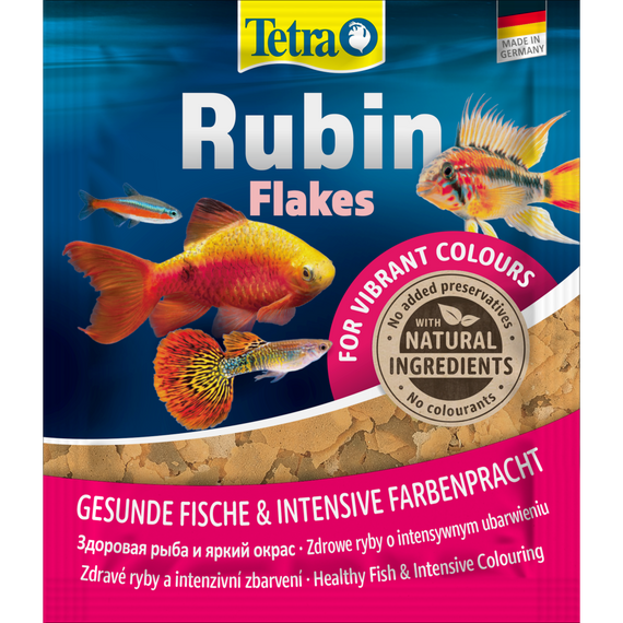 Корм сухий Tetra Rubin Flakes для акваріумних рибок для забарвлення в пластивцях 12 г | Зображення 2