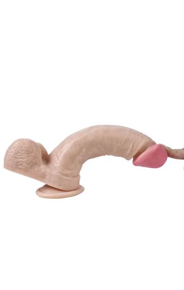 Фаллоимитатор Wolf King Lifelike Rubber Dildo на присоске телесный Sex Aura | Зображення 4