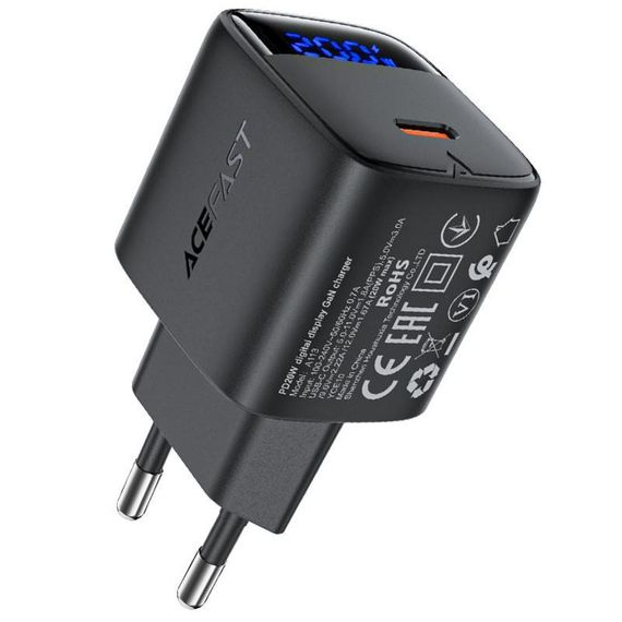 МЗП Acefast A113 PD20W GaN (1USB-C) Black