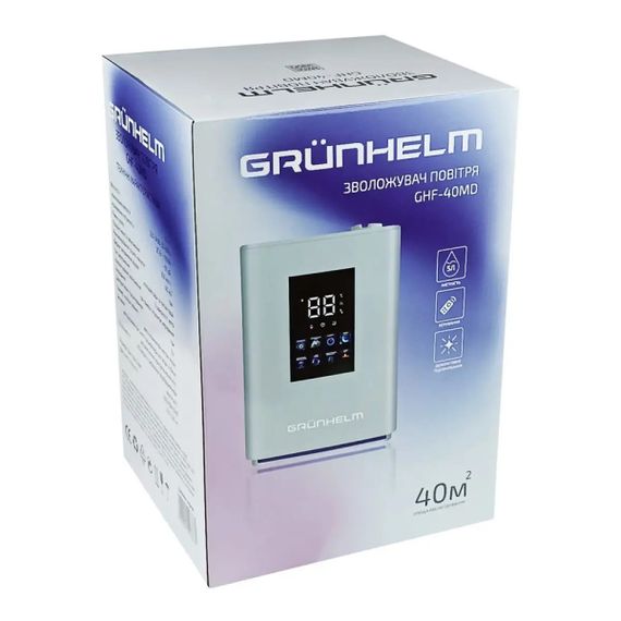 Зволожувач повітря Grunhelm GHF-40MD 3 л 24 Вт білий | Зображення 5