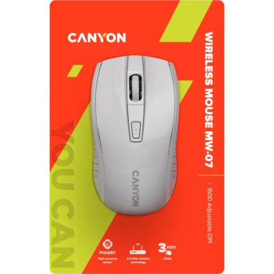 Мышка Canyon MW-7 Wireless White (CNE-CMSW07W) | Зображення 5