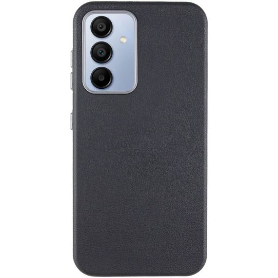 Шкіряний чохол Leather Case Metal Buttons для Samsung Galaxy S24+ / S25+ Black | Зображення 1