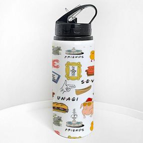 Пляшка для води з трубочкою Friends 600 мл (PLV_25A033)