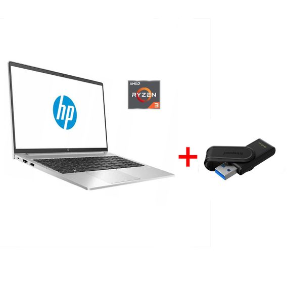 Ультрабук HP ProBook 445 G8 / 14" (1920x1080) IPS / AMD Ryzen 3 5400U (4 (8) ядра по 2.6 - 4.0 GHz) / 8 GB DDR4 / 256 GB SSD / AMD Radeon RX Vega 6 Graphics / WebCam / Win 11 Pro б/в + Подарунок Флеш-накопичувач Kingston DataTraveler Exodia S 64 ГБ