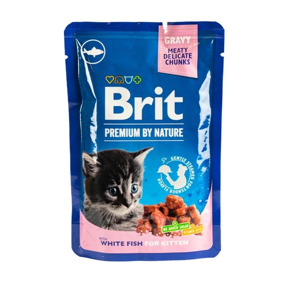 Вологий корм для кошенят з рибою Brit Premium Kitten Fish, 100 гр