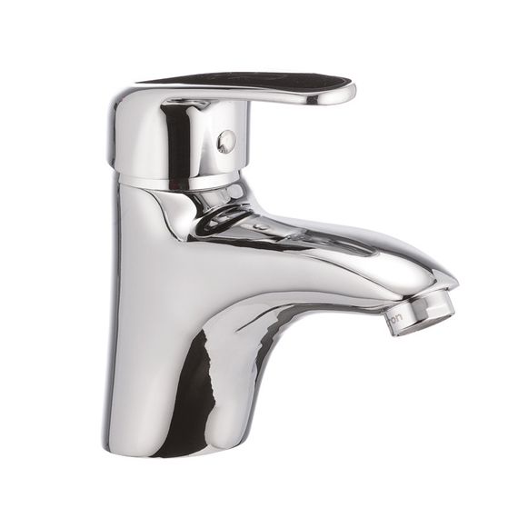 Змішувач для умивальника CRON MAGIC 001 чорна ручка (CR0103)