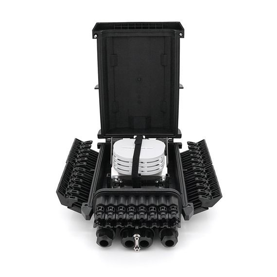 Муфта оптическая Merlion ML-OP-F203, герметичная, 4 ввода, до 4-х кассет
