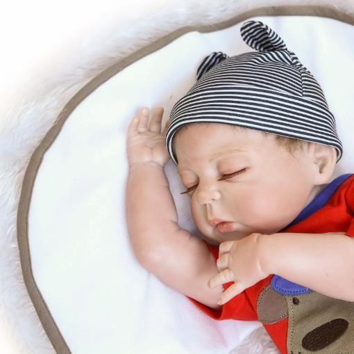 Силіконова Колекційна Лялька Реборн Reborn Хлопчик Кирюша (Вінілова Лялька) Висота 57 см | Зображення 2