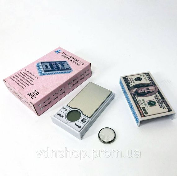 Компактні електронні ваги для ювелірів YD-9022, Портативні кишенькові ювелірні ваги Дуже точні HW-99 | Зображення 1