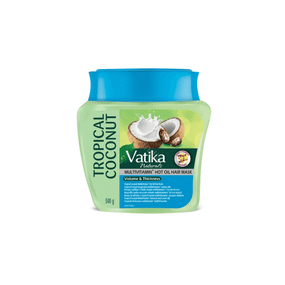 Маска для волосся Тропічний кокос Об'єм і густота  500г Vatika Dabur 5022496005487