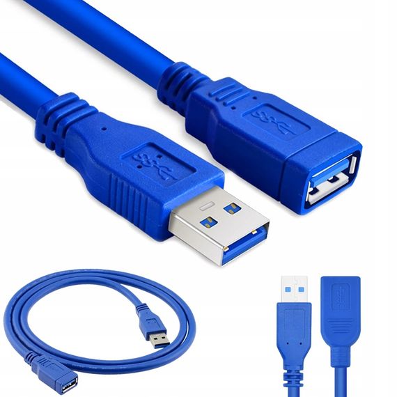 Кабель удлинитель для USB порта Addap UM2F-01, USB 3.0 Male to USB 3.0 Female, 5 Гбит/с, 1 метр | Зображення 1