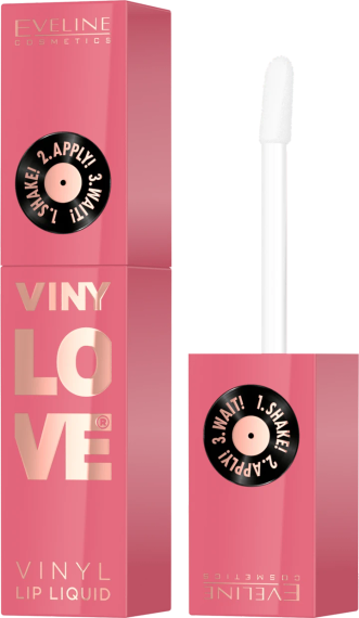 Косметика EVELINE Vinylove вінілова помада, 4 мл 05 Rosy