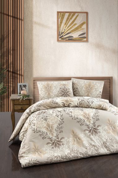 Постільна білизна First Choice Homesko Ranforse сімейний 160 х 220 см Lara Ekru