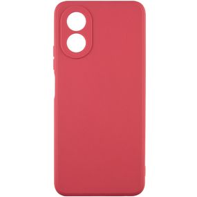 Силиконовый чехол Candy Full Camera для Oppo A78 4G Красный / Camellia