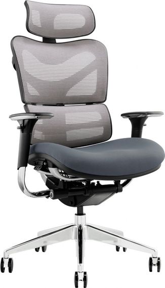 Кресло офисное GT RACER X-782 BRIGHT Gray (W-20 B-40) | Зображення 1