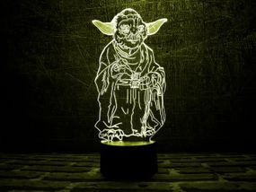 Сменная пластина для 3D ламп "Йода" 3DTOYSLAMP