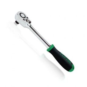 Тріскачка 1/4" 72 зубці (гумова ручка) TOPTUL CJRM0815