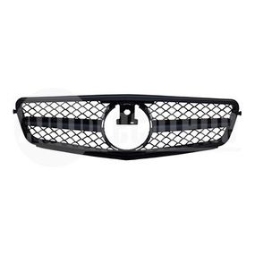 Решетка радиатора Mercedes Benz W204 07-14  (глянц. чёрная) AMG C63, AutoTechteile, 130 8899, 130 8897