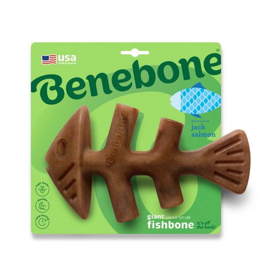 Іграшка для собак зі смаком лосося Benebone Fishbone Salmon, 22.5 см | Зображення 2