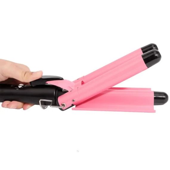 Потрійна плойка для волосся Geemy GM-1956 з професійним керамічним покриттям (123464700_421) | Зображення 3