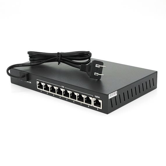 Коммутатор POE 48V Mercury S109P 8 портов POE + 1 порт Ethernet 10/100 Мбит/сек | Зображення 3