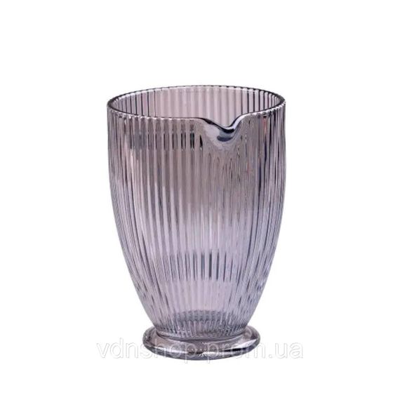 Глечик для напоїв ребристий 1,2 л з товстого скла блакитний HP7118BL | Зображення 1