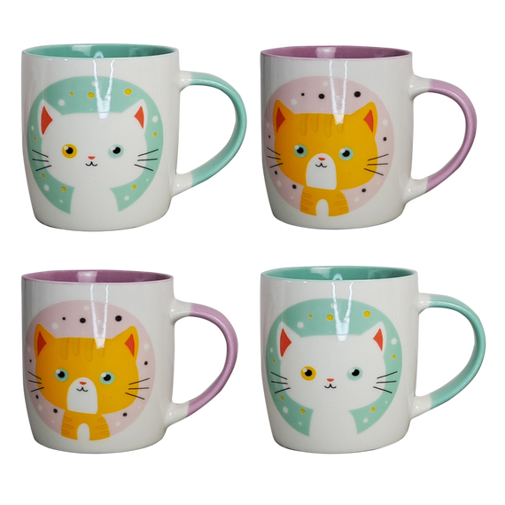 Чашка VT-C-111325 Сімейство котячих 325 мл Vittora