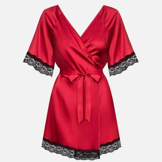 Халат Obsessive Sensuelia-Sensuelia szlafrok czerwony S/M sexstyle | Зображення 2