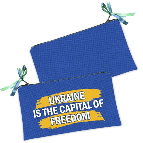 Косметичка жіноча Ukraine is the capital of freedom 20х12 см (K_22U018)