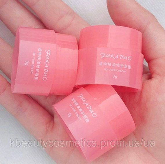 Нічна маска для губ Fukaduo lip care cream з лопаткою для нанесення | Зображення 3