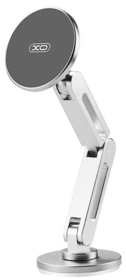 Автотримач XO C148 Universal Magnetic metal 360° rotating Holder Silver